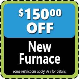 $150 Off of New Furnace.